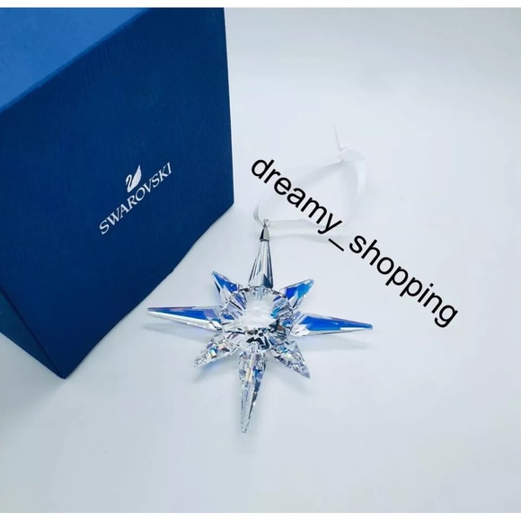NIB Swarovski Christmas Aurora Borealis Large 4”Star Crystal Ornament #5403200 - Picture 3 of 12
